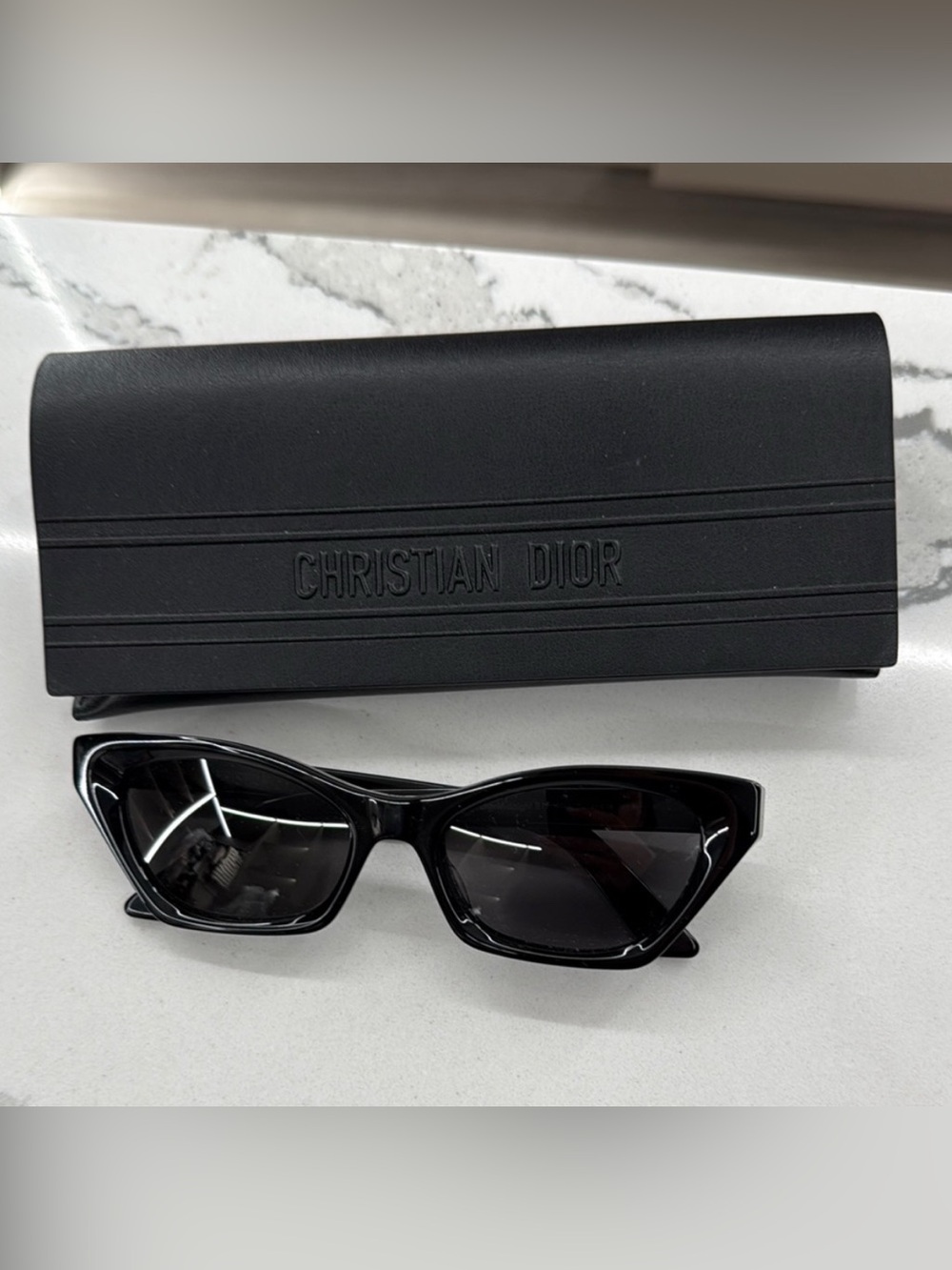 Dior Black Cat-Eye Sunglasses